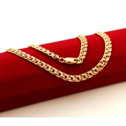 Złoty łańcuszek gęsty Garibaldi Szer.4mm Pr.585 W:17,57gr Dł:51,5cm