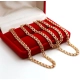 Złoty łańcuszek gęsty Garibaldi Szer.4mm Pr.585 W:17,57gr Dł:51,5cm