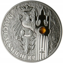 15-lecie Senatu III RP 20 zł Srebro 2004 slab graded PCGS