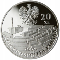 15-lecie Senatu III RP 20 zł Srebro 2004 slab graded PCGS