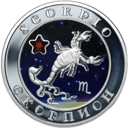 HY Armenia 100 dram 2008 Znaki zodiaku - Skorpion - 28,28 g Ag925