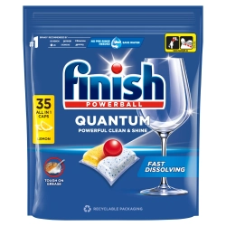 Kapsułki do zmywarki Finish Quantum All In 1 Lemon 35 Sztuk