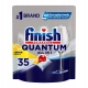 Kapsułki do zmywarki Finish Quantum All In 1 Lemon 35 Sztuk