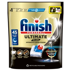 Finish Powerball Ultimate Plus Lemon kapsułki do zmywarki 45 szt