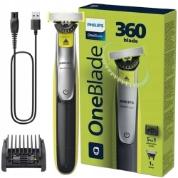 Golarka Philips OneBlade 360 + nasadka grzebieniowa 5w1 QP2734/23