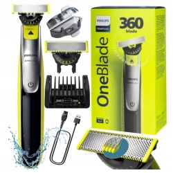 Golarka Philips OneBlade 360 + nasadka grzebieniowa 5w1 QP2734/23