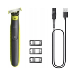 Golarka Philips OneBlade z ostrzem 360 i 3 nasadkami do zarostu QP2724/23