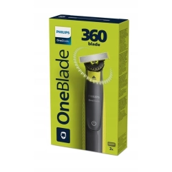Golarka Philips OneBlade z ostrzem 360 i 3 nasadkami do zarostu QP2724/23
