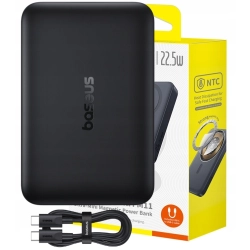 BASEUS SZYBKI POWER BANK ŁADOWANIE INDUKCYJNE 10000MAH PD 22.5W USB-C QC