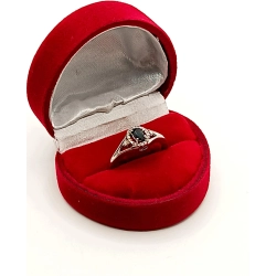 Złoty pierścionek Szafir i Diamenty 0,286ct PR.585 W:3,01gr R.15 InterSKLEP