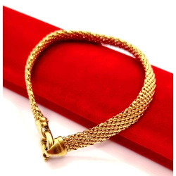 Złota bransoletka Popcorn PR.750 :11,89gr Dł.19,5cm InterSKLEP