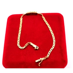 Złota bransoletka Brylanty Rubiny 0,16ct PR.750 W:7,26gr Dł.21cm InterSKLEP