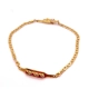 Złota bransoletka Brylanty Rubiny 0,16ct PR.750 W:7,26gr Dł.21cm InterSKLEP
