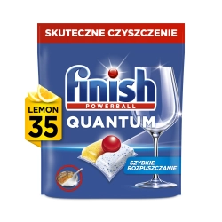 Kapsułki do zmywarki Finish Quantum All In 1 Lemon 35 Sztuk