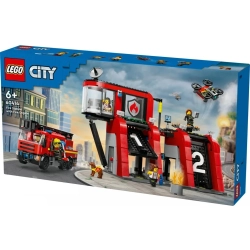 LEGO City Remiza strażacka z wozem strażackim 60414