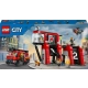 LEGO City Remiza strażacka z wozem strażackim 60414