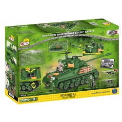 Klocki konstrukcyjne Cobi Czołg Sherman Easy Eight 745 elementów plastik