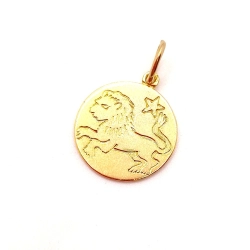 Złota zawieszka znak zodiaku Lew PR.585 W:1,97gr InterSKLEP