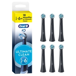 Końcówki do szczoteczki Oral-B iO Ultimate Clean Black 6 sztuk