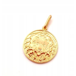Złota zawieszka znak zodiaku Lew PR.583 W:4,43gr InterSKLEP
