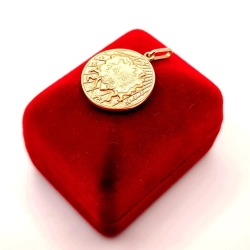 Złota zawieszka znak zodiaku Lew PR.583 W:4,43gr InterSKLEP