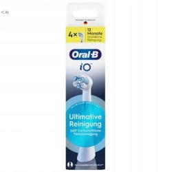 KOŃCÓWKA DO SZCZOTECZKI ORAL-B IO ULTIMATE CLEAN BIAŁA 4 SZT. GERMAN