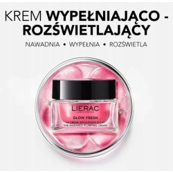 LIERAC GLOW FRESH KREM ROZŚWIETLAJĄCO - WYPEŁNIAJĄCY 50 ml
