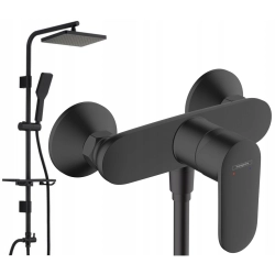 Bateria prysznicowa Hansgrohe Vernis Blend natynkowa kolor czarny mat
