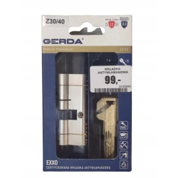 Wkładka Gerda Exxo Z30 x 40 mm nikiel