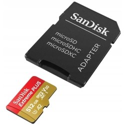 Karta pamięci SanDisk Extreme Plus microSDXC 512 GB + adapter