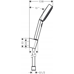 Hansgrohe Pulsify Blend 105 Relaxation srebrny