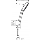 Hansgrohe Pulsify Blend 105 Relaxation srebrny