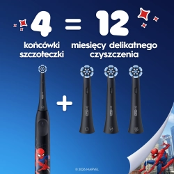 4SZT Końcówka do szczoteczek Oral-B iO Spider-Man dla dzieci 4 szt oryginał