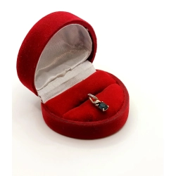Złota zawieszka z Szafirem i mini diamencikami Pr.585 W:0,65gr