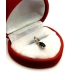 Złota zawieszka z Szafirem i mini diamencikami Pr.585 W:0,65gr
