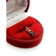 Złota zawieszka z Szafirem i mini diamencikami Pr.585 W:0,65gr