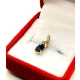 Złota zawieszka z Szafirem i mini diamencikami Pr.585 W:0,65gr