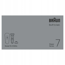 Braun Series 7 72-C1200S, golarka bezprzewodowa, złoty