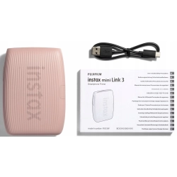 Drukarka natychmiastowa Fujifilm Instax mini Link 3 Bluetooth USB różowy