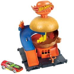 Hot Wheels City zestaw rajdowa burgerownia + autko 1:64 HDR26