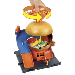 Hot Wheels City zestaw rajdowa burgerownia + autko 1:64 HDR26