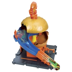 Hot Wheels City zestaw rajdowa burgerownia + autko 1:64 HDR26