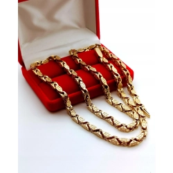 Złoty łańcuszek Cartier Szer.4mm Pr.585 W:48,69gr Dł:62cm