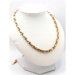Złoty łańcuszek Cartier Szer.4mm Pr.585 W:48,69gr Dł:62cm