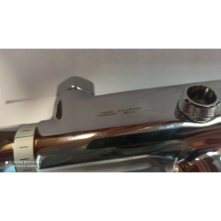 Bateria wannowo-prysznicowa Hansgrohe, 2-otworowa, z termostatem, srebrna