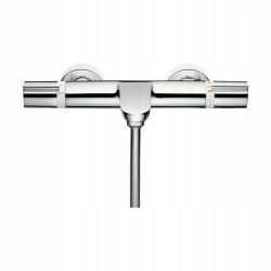 Bateria wannowo-prysznicowa Hansgrohe, 2-otworowa, z termostatem, srebrna
