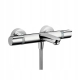 Bateria wannowo-prysznicowa Hansgrohe, 2-otworowa, z termostatem, srebrna