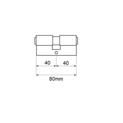 Wkładka do zamka Abus 80 x 17 mm