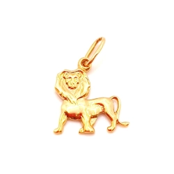 Złota zawieszka znak zodiaku Lew PR.585 W:2,20gr InterSKLEP