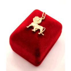Złota zawieszka znak zodiaku Lew PR.585 W:2,20gr InterSKLEP